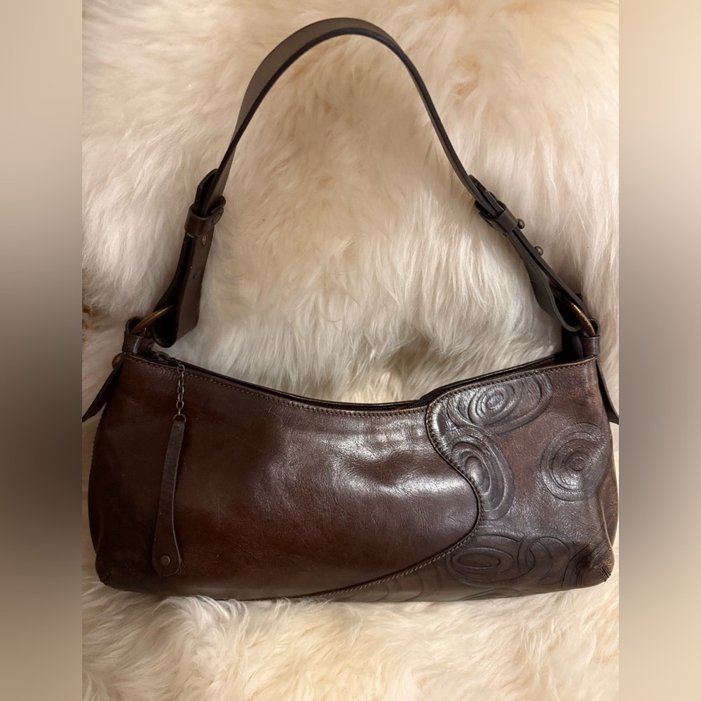 Velez Columbian Leather Hobo Brown Shoulder Bag